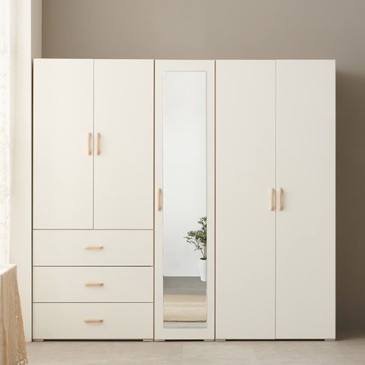 BIF보루네오 아르메 오브제 LPM 키큰장 도어 거울 옷장세트 2000