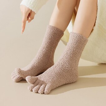 남성 53469642- 여성 겨울 실내 <b>양말</b> 소프트 포근한 <b>발가락</b> 수면 <b>양말</b>