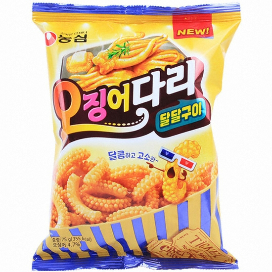 농심 오징어다리 달달구이 75g (8개)