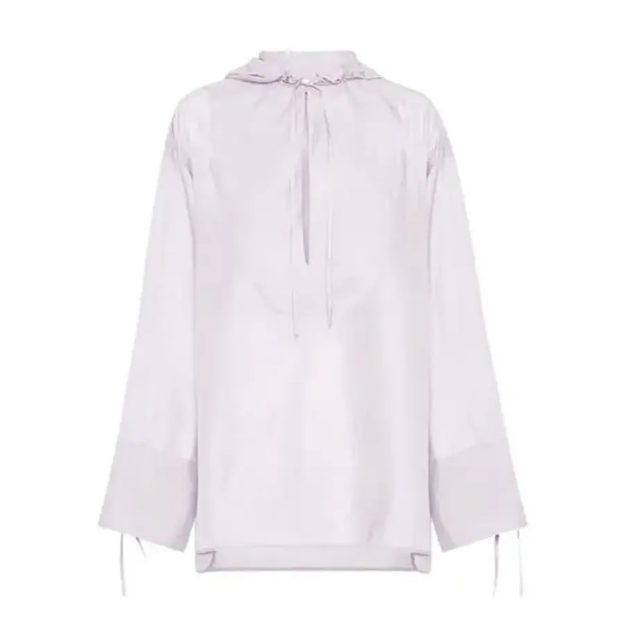 우먼 화이트 Hooded Tunic 오버사이즈 Top Brand Size 40 US 6 13C498 764282 1123