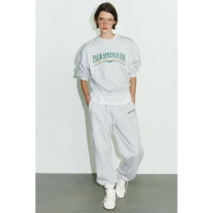 자라 우먼 코튼 슬로건 스웨트셔츠 그레이 말 4174015803 793750