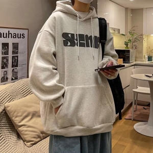 오엠티 2XL5XL 오버핏 남자 빅사이즈 기모 후드티 긴팔 티셔츠 OFS-MHD2