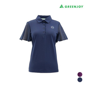 그린조이 소매러플 카라 티셔츠 GS22KY23W