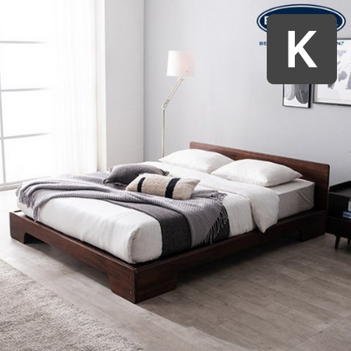 잉글랜더 로즈웰 장미목 원목 평상형 침대 K (DH7존독립)_이미지