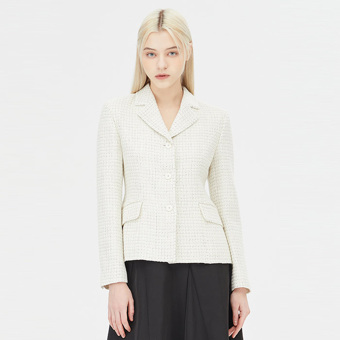 시슬리 로제 트위드 자켓 SAJK12411