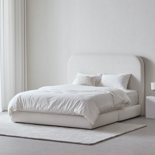 휴먼앤퍼니처 비안 아쿠아텍스 패브릭 침대 K (독립스프링)_이미지