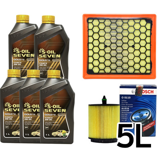 에쓰오일 세븐골드 5W30 + 보쉬필터 말리부8세대 가솔린_이미지