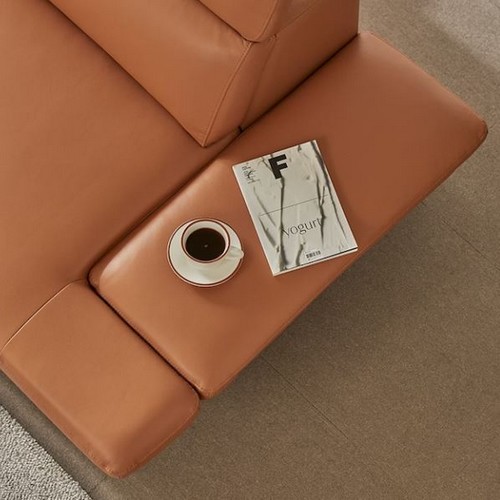 까사미아숍 벨로씨 레보르 천연가죽 소파 3인용 (스툴별도)_이미지
