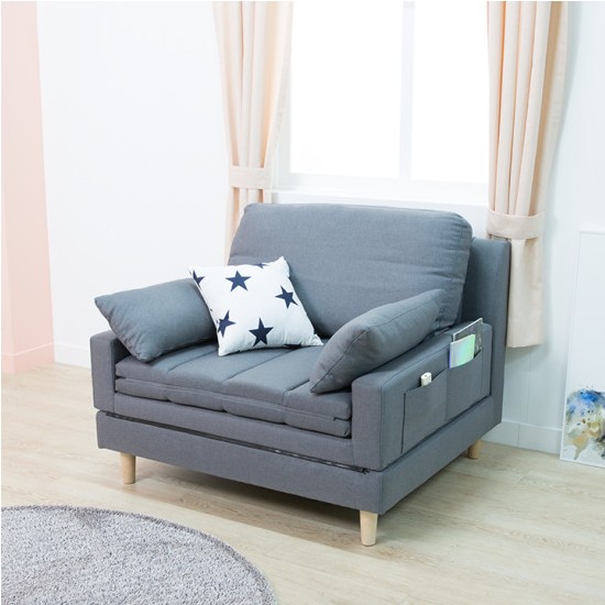 리버스 접이식 패브릭 소파베드 1인용