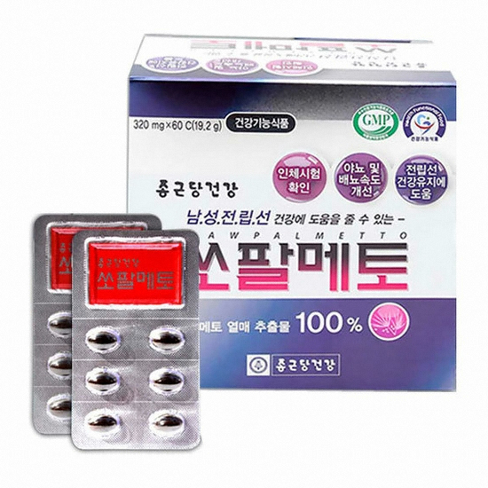 종근당건강  쏘팔메토 60캡슐 (1개)