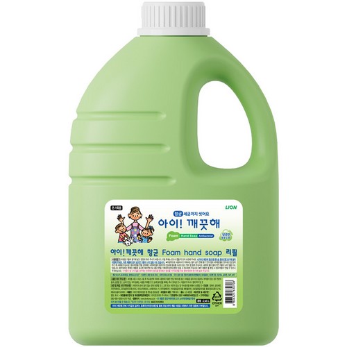 CJ라이온 아이깨끗해 폼 핸드솝 청포도향 2450ml (3개)