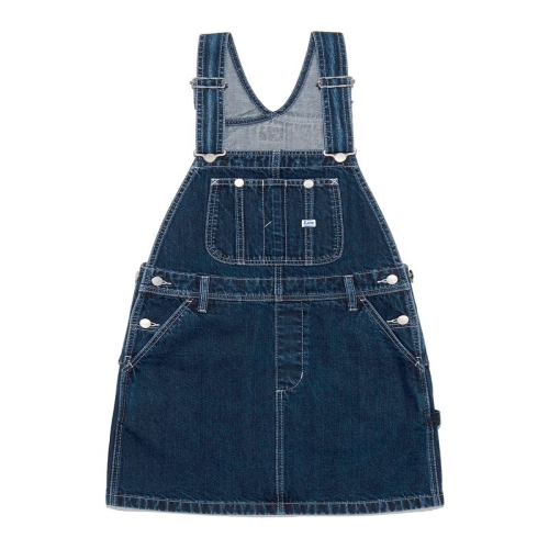 우먼 데님 오버롤 스커트 인디고 다크 215558 0m