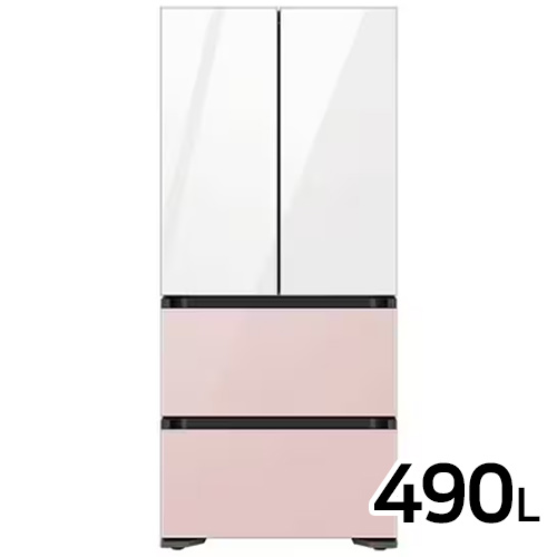 삼성전자 비스포크 AI 김치플러스 글램 RQ49DB9401AP (화이트+핑크) (전국 무료)_이미지