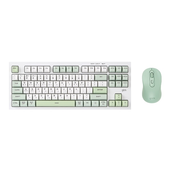 지클릭커 OFFICEPRO WMK90 사일런스 M 87 무선 키보드 마우스 세트 (Greenwich, RC1)_이미지