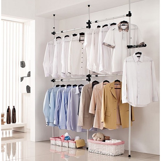 ps업그레이드 Promade&home 원터치 다용도 행거4단25mm