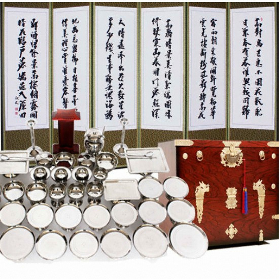 늘해랑 남원공방 DG2.0 스텐제기세트 37P (+제기함+병풍)_이미지