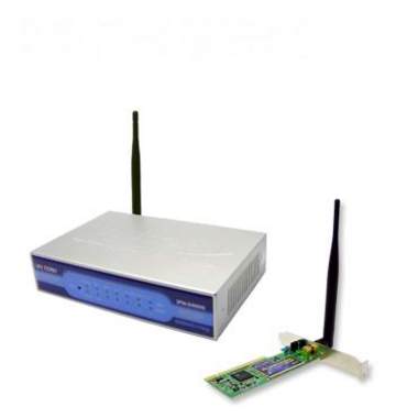 서진네트웍스 UNICORN IPN-5400G 공유기 패키지 (+ XP-5400G Dipole PCI 무선랜카드)