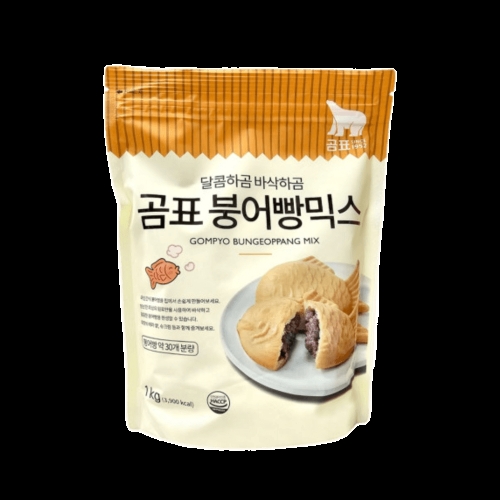 대한제분 곰표 붕어빵 믹스 1kg (4개)