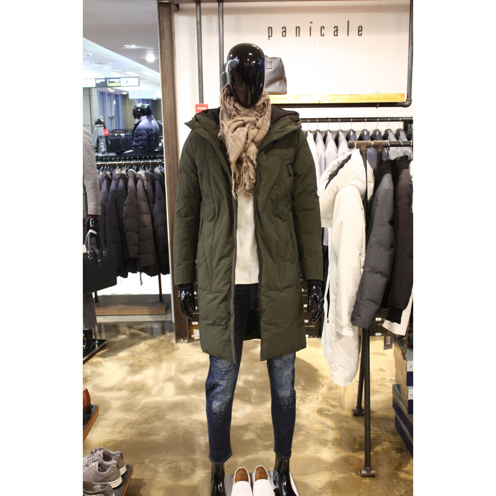 빠니깔레 패션 야상형 슬림 후드롱패딩점퍼 m-lcjp60gn_이미지