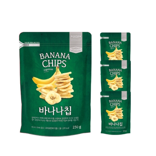  리치팜너트 바나나칩 230g [4개]