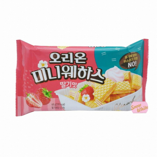 오리온 미니웨하스 딸기맛 68g (13개)
