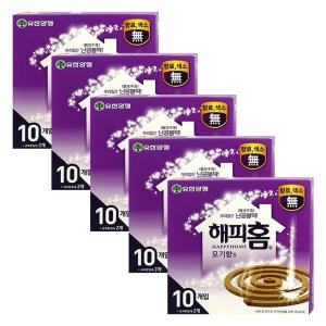해피홈 모기향 10개입 5개 + 리싸이클모기향 연소기_이미지
