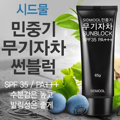 시드물 민중기 무기자차 썬블록 65ml