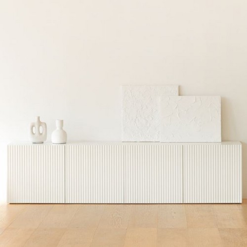 아이엔지홈 마틴 미니멀 템바보드 베이직 높은 거실장 2000