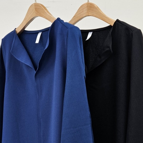 시드마켓 루즈오픈카라블라우스 412T384S 빅사이즈 여성