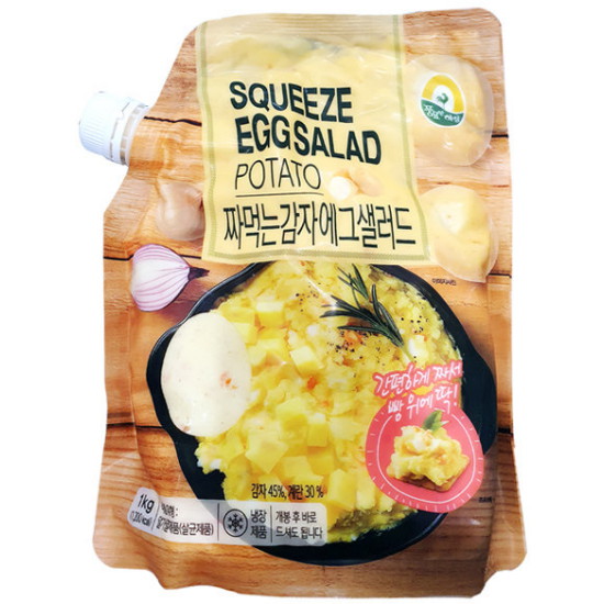 풍림푸드 짜먹는 감자 에그 샐러드 1kg (1팩)_이미지