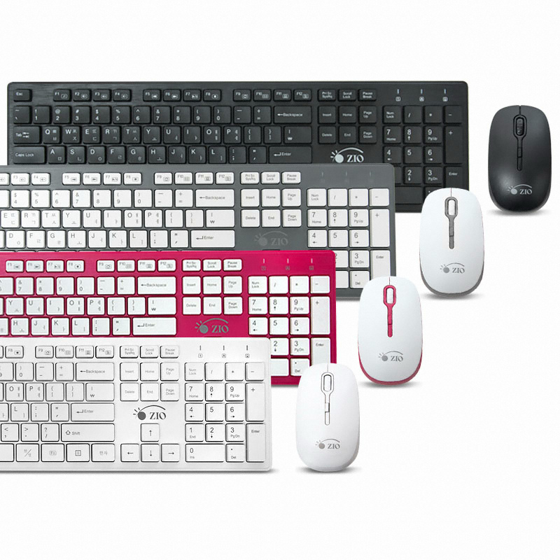 Bless ZIO KMW4030 무선 키보드 무선 무소음 마우스 세트 (블랙)_이미지