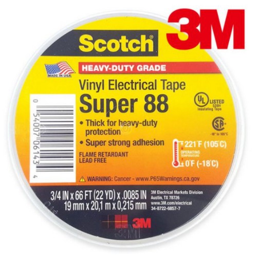 전기 절연테이프 Super 88 19mm