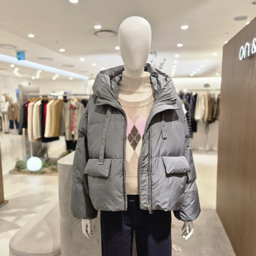 온앤온 후드넥 볼륨 숏 패딩점퍼 NJP5WMB09_이미지