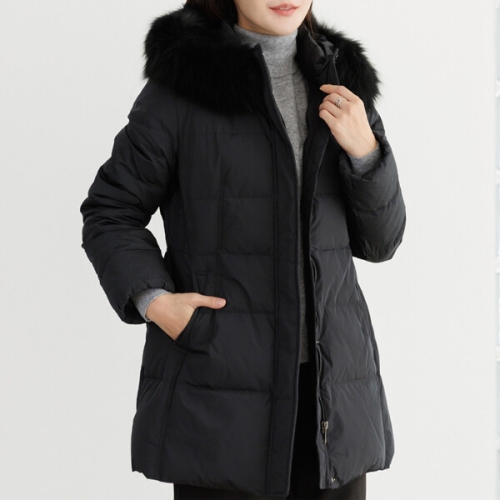 데드라 99size THE BLACK 피니쉬폭스퍼덕다운패딩 OUE6045_DC_이미지
