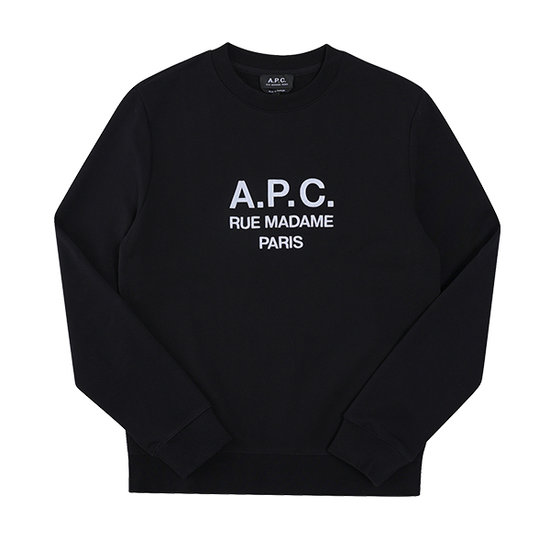 아페쎄 루퍼스 로고 맨투맨 COEZD H27500 (LZZ, 블랙)_이미지