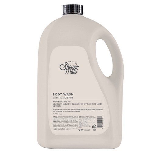 샤워메이트 스위트 앤 모이스처 바디워시 4000ml (3개)_이미지