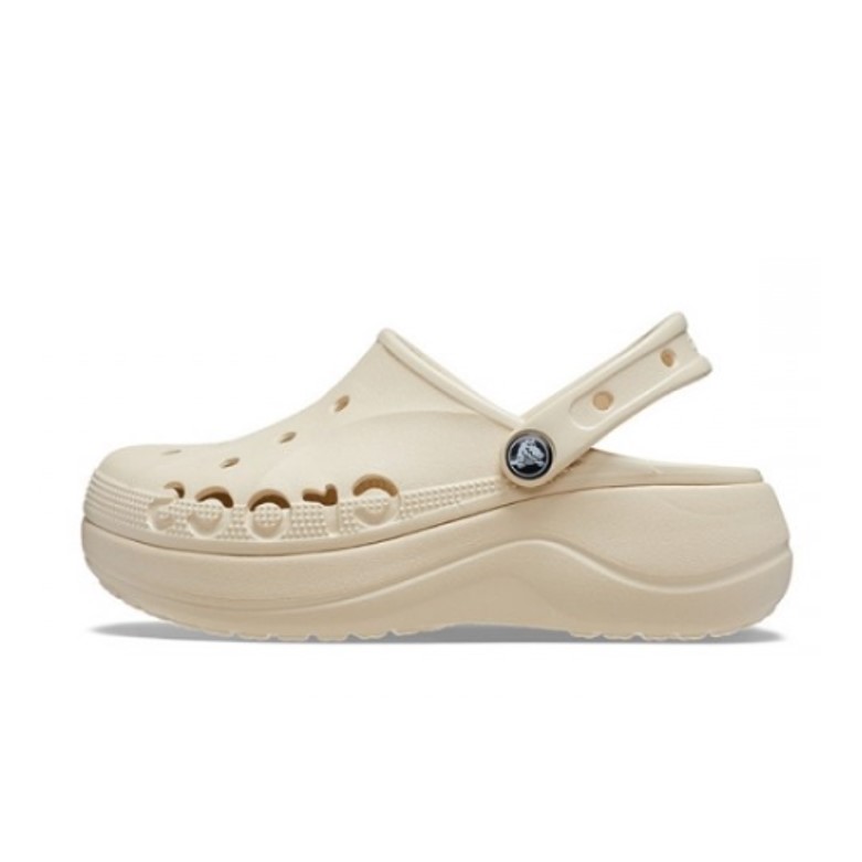 크록스 여성 바야 플랫폼 클로그_208186 (11S, 윈터화이트)_이미지