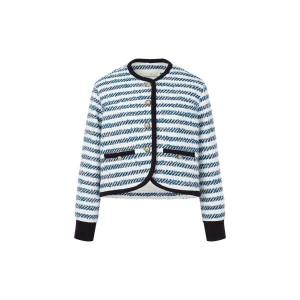 신세계인터내셔날 지컷 스트라이프 트위드 자켓7213410141-GMI