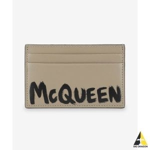알렉산더맥퀸 ALEXANDER MCQUEEN 그래피티 카드 홀더 베이지 7362301AATG2601 115111301_이미지