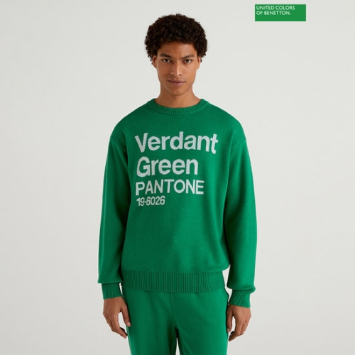 베네통 Project pantone lettering knitwear 2F_1135K1031_911