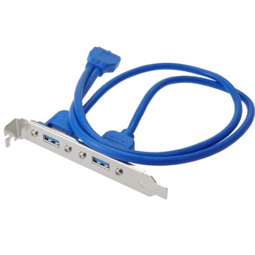 라이트컴 COMS HA052 20핀 to USB 3.0 2포트 확장 브라켓_이미지