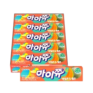 크라운제과 마이쮸 캔털루프 멜론 44g 15개_이미지