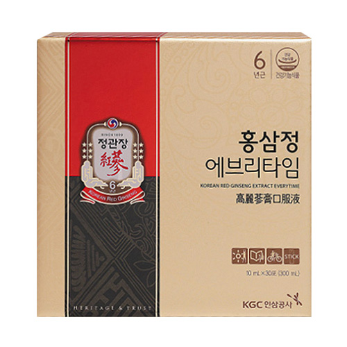 한국인삼공사 정관장 홍삼정 에브리타임 10ml 30포 (8개)