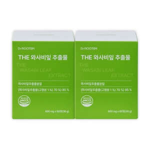 닥터루템 THE 와사비잎 추출물 600mg 60정 (2개)