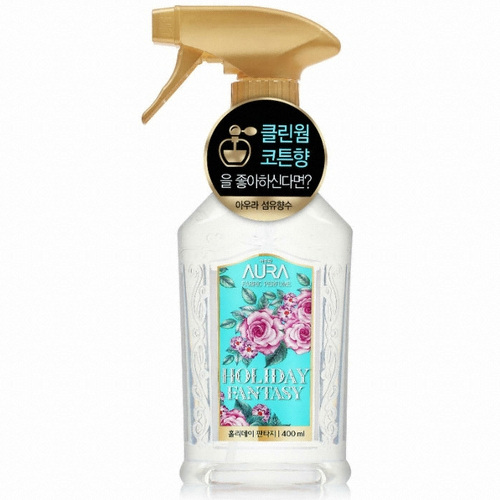 LG생활건강 아우라 퍼퓸 섬유탈취제 홀리데이 판타지 400ml (4개)_이미지