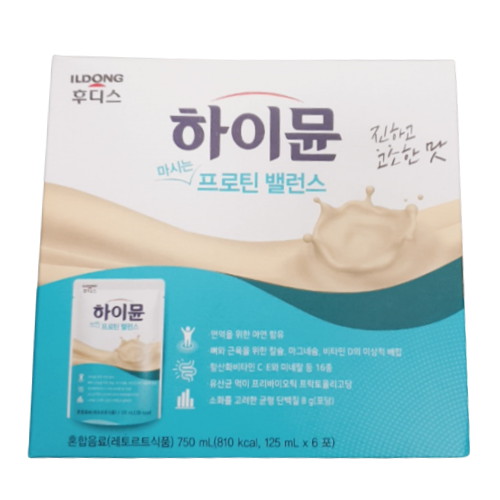 일동후디스 하이뮨 마시는 프로틴 밸런스 125ml 6포 (1개)_이미지