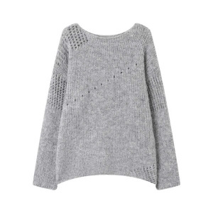 미니멈 에브리데이펀칭 루즈핏 라운드 긴팔 니트 EB4KT001D_이미지