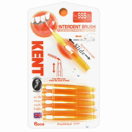 켄트 치간칫솔 SSS 0.7mm 6개 (1팩(6개))_이미지