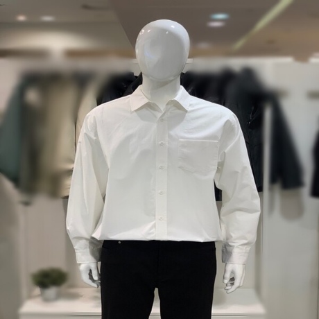 애드혹 남성 베이직 코튼 셔츠 HA3LS05_이미지