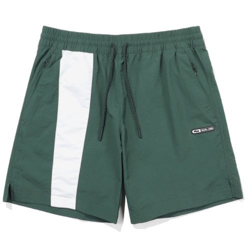 휠라 우븐 배색 숏팬츠 FS2TRE2182X (FGR, 포레스트그린)_이미지